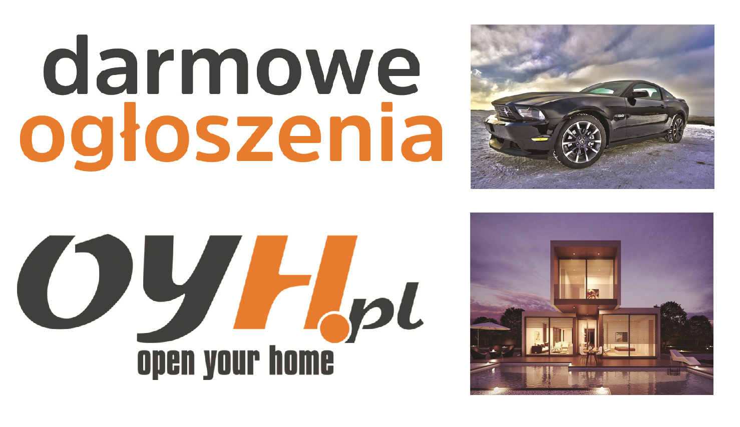 Bezpłatne ogłoszenia nieruchomości, motoryzacja, praca na www.oyh.pl